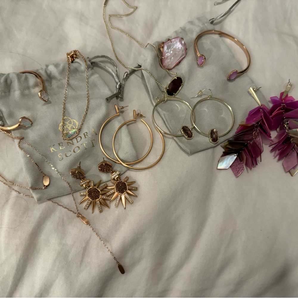 Kendra Scott bundle - rose golds, golds, pink & purple